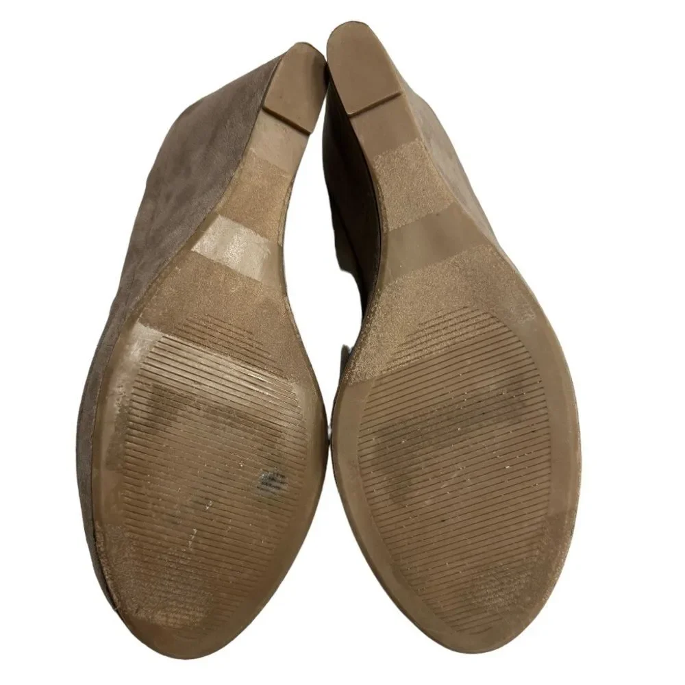 Apt. 9‎ Women's Faux Suede Platform Wedge Ballet Shoes Size 8.5